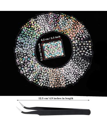 5000 3D Flower Nail Stickers Set with Tweezer - Multicolor Floral Decals for Manicure, 100 Sheets Self-Adhesive Nail Art Stickers - Classic-Chic Floral Series - Buy Online on GoSupps.com