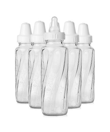 Evenflo Feeding Classic Glass Twist Bottles 8 Ounce (Pack of 6) Clear 1018611