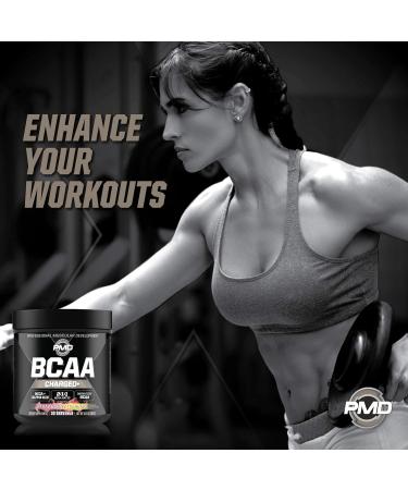 PMD Sports BCAA Charged Amino Acid Drink Mix for Performance Recovery Endurance and Hydration - Increase Muscle Function for Workout and Daily Energy - Strawberry Lemonade (30 Servings) - Buy Online on GoSupps.com