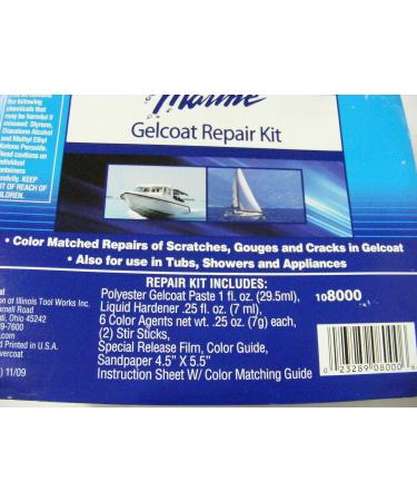 Evercoat Marine Gelcoat Repair Kit 108000 - Professional Grade Repair Gelcoat - Buy Online on GoSupps.com