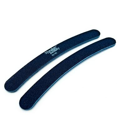 18 PCS Professional Nail File 80 Grit Double Sided Emery Board Curved Boomerang Banana Nail File Set Ideal for Acrylic & Natural Nail Art 80 Grit Curved 18