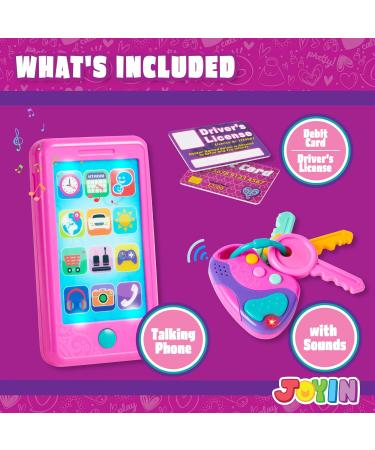 Joyin Rosa Playing Smartphone Key Fob & Credit Card Set - Kids' Cell Phone Toy for Toddlers | Perfect Birthday Gift for Ages 1-5 - Buy Online on GoSupps.com