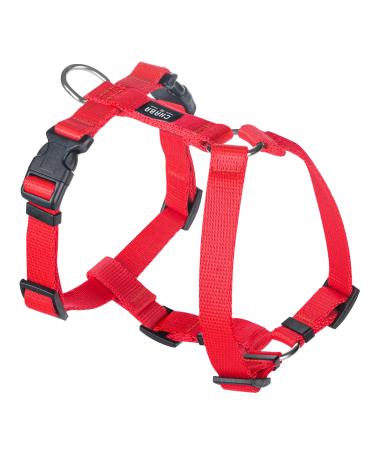 CHABA Guard dog harness medium -sized dogs anti -train and choking dishes dog with control classic step in adjustable dog harness comfortable light breast harness Dog harness running l red