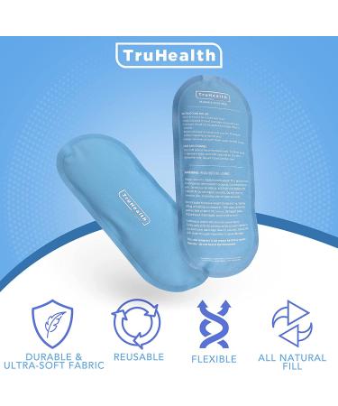 TruHealth Gel Ice Packs (2 Pack) - Large 5x10 inch for Pain Relief | Reusable Cold Compress Therapy for Back, Knee & Body | Stay Frozen & Soft | 9.5x4.5 Inch (Pack of 2) - Buy Online on GoSupps.com