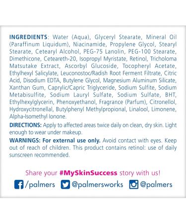 Palmer's Skin Success Anti-Dark Spot Fade Cream with Vitamin E and Niacinamide Helps Reduce Dark Spots and Age Spots Suitable for All Skin Types 2.7 Ounce (Pack of 2) - Buy Online on GoSupps.com