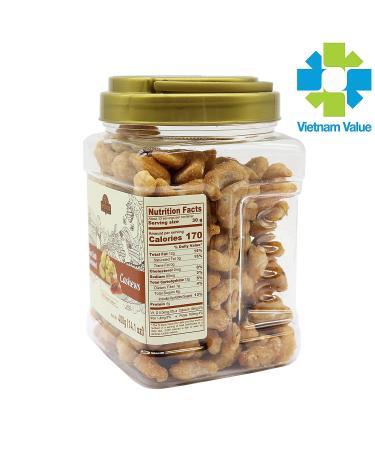 LAFOOCO Sea Salt Caramel Cashews 14.1 oz - Premium Roasted Cashews | Resealable Jar | Nutrient-Rich Protein Snack | Perfect Gift for Celebrations, Holidays, Birthdays - Buy Online on GoSupps.com