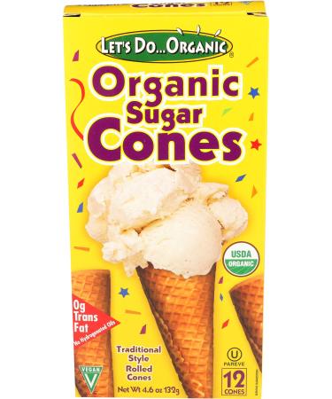 Let's Do Organics Organic Sugar Cones, 4.6 oz