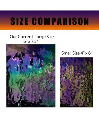 PALJOLLY 6 Sheets Large Iridescent Stained Glass Variety Pack - 6'' x 7 1/2'' Rainbow Colors for Glass Crafts & Projects - Buy Online on GoSupps.com