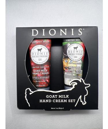 Dionis Goat Milk Hand Cream Set- Cranberry Spice and Nutcracker