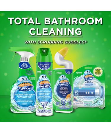 Scrubbing Bubbles Bubbly Bleach Gel Toilet Bowl Cleaner Cleans Whitens and Freshens Rainshower Scent 710mL Rainshower 710 ml (Pack of 1) - Buy Online on GoSupps.com