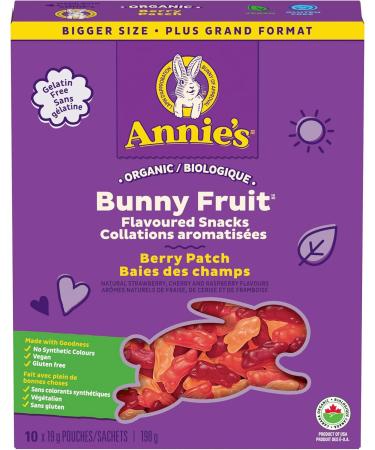 ANNIE'S - FAMILY PACK SIZE - Organic Fruit Flavoured Snacks Berry Pack of 10 Pouches & Cinnamon Toast Crunch Cereal No Artificial Flavours No Synthetic Colours Organic Fruit Snack + Cinnamon Crunch Cereal 260 g - Buy Online on GoSupps.com
