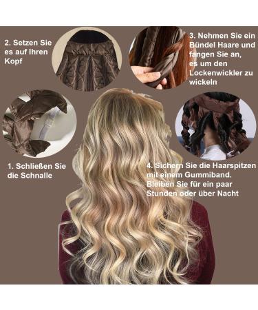 Heatless Curlers Headband | Octopus Hair Curler for Long Medium Hair | Silk Band Lure for Soft Waves - Perfect for Women & Girls - Buy Online on GoSupps.com