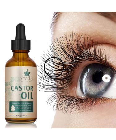 Organic Castor Oil Serum for Hair Growth, Eyebrows, and Eyelashes - 60ML | Men and Women - Buy Online on GoSupps.com