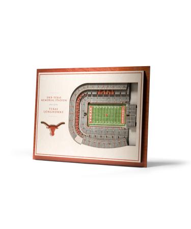 YouTheFan NCAA StadiumViews 5-ply Texas Longhorns 17" x 13" Team Colors