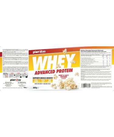 Per4m Whey Protein 900g Sweet and Savory Popcorn - Buy Online on GoSupps.com