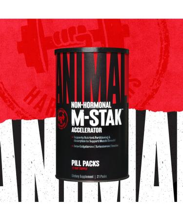 Animal M-Stak 21 Count - Non-Hormonal Muscle Building Stack for Hard Gainers with Energy Complex - Buy Online on GoSupps.com