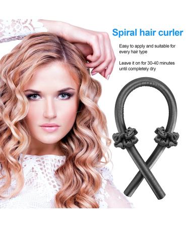 Buybeybuy Silk Heatless Curling Rod Headband for Long Hair - Black - Buy Online on GoSupps.com