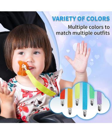 Halonly Neutral Pacifier Clips - 6pc Holder Set for Boys & Girls | Ideal for Teething Babies - Buy Online on GoSupps.com