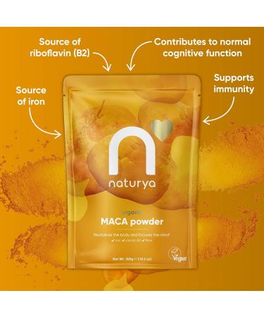 Naturya Organic Maca Powder 125g - Pure and Potent Superfood Supplement - Buy Online on GoSupps.com