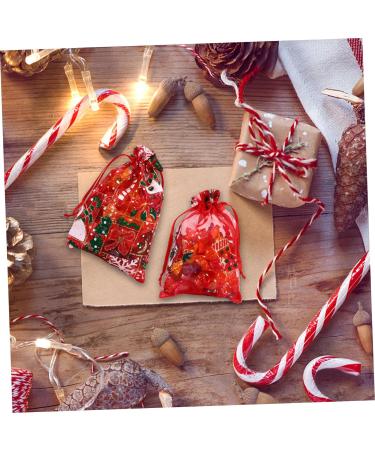 ULTECHNOVO 36pcs Christmas Cheesy Bag Gift Bag Organizer Gift Bag Storage Organizer Clear Candy Bags Christmas Organza Pouch Christmas Drawstring Bag Christmas Printed Present Bag Candy Pouch 1 count (Pack of 1) As Shown - Buy Online on GoSupps.com