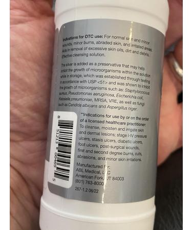 Nano Silver Wound Wash Sprayer | Effective Debridement & Fine Mist Spray | 4 fl oz | International Shipping Available - Buy Online on GoSupps.com