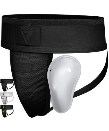 RDX deep protection men boxing martial arts suspensorium manner jockstrap underpants testicular protection kickboxing mma muay thai groin guard cup men protection depth protection karate accessories black m