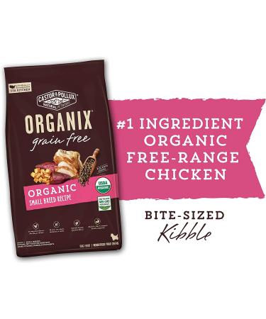 Castor and Pollux ORGANIX Grain Free Chicken Small Dog Food - Organic 10 lb Bag - Buy Online on GoSupps.com