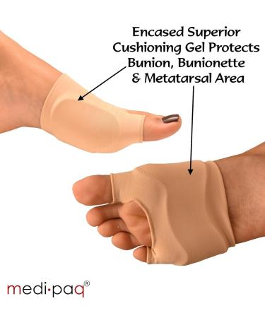 Buy Gel Protection Sleeve for Metatarsal Head Relief - Cushions Foot Pain & Alleviates Bunions - International Shipping Available - Buy Online on GoSupps.com