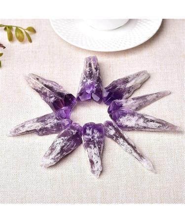 Nature Gemstones Drum Stones 1 Piece Natural Amethyst Quartz Cluster Crystal Point raw Crystals Minerals Sample Stone Decoration ZJGIDTEM 15-30g Natural Amethyst - Buy Online on GoSupps.com