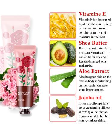 5 Pack Natural Botanical Fragrance Hand Cream Travel Gift Moisturizing Mini HandSet for Chapped and Work Hands Lotion Travel Size for Men and Women Natural Shea Butter and Aloe Vera 5p - Buy Online on GoSupps.com
