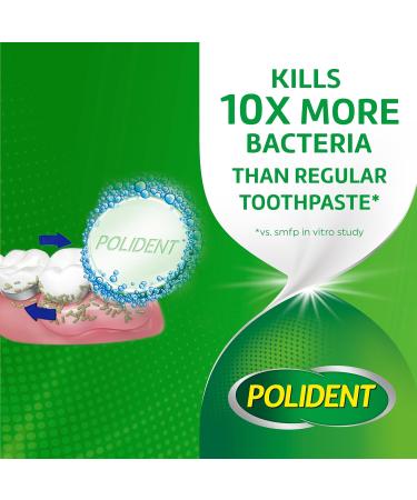 Polident Overnight Whitening Antibacterial Dental Appliance Cleanser Tablets, 90 Count (2 Pack) - Buy Online on GoSupps.com