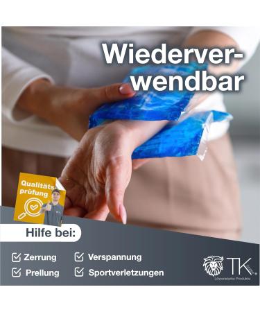 Buy 6x XXL Cooling Pads - Made in Germany | Gel Cooling Packs for Pain Relief & Fever - Ideal for Wisdom Teeth - Large Size for All Ages - Buy Online on GoSupps.com