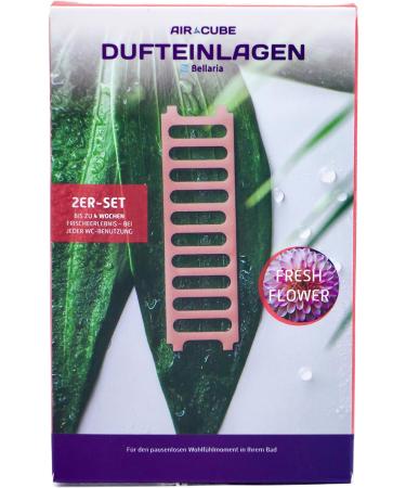 Bellaria Flower Breeze Fragrance Insert for Air Cube | Fresh & Floral Bathroom Toilet Odor Eliminator - Buy Online on GoSupps.com