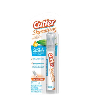 Cutter Skinsations Insect Repellent, Repels Mosquitos, Ticks, Gnats & Fleas, 7% DEET, 0.475 fl Ounce Pocket Size (Pump Spray)