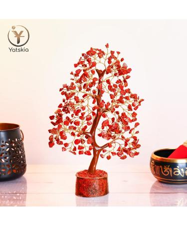 YATSKIA Red Jasper Crystal Tree of Life: Spiritual Decor & Reiki Gift - Buy Online on GoSupps.com
