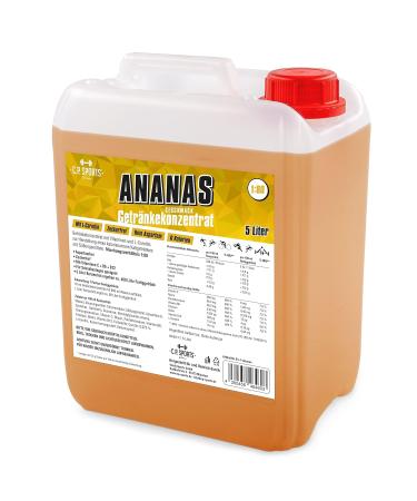 C.P.Sports Sugar-Free Beverage Syrup - Pineapple Flavor | 5L Concentrate with Vitamins for Sports Drinks | Includes Pump Dispenser - Buy Online on GoSupps.com