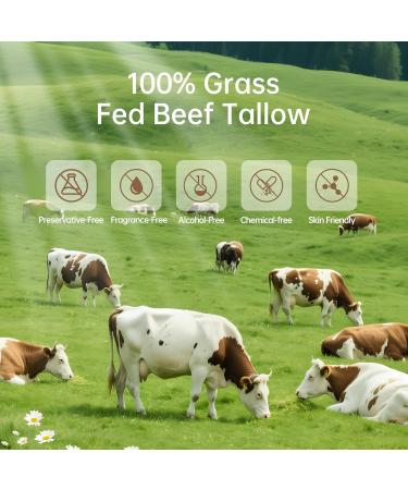 Cutis Dei Beef Tallow for Skin Organic Grass-Fed Beef Tallow Balm for Face & Body Whipped Tallow and Honey Balm Deeply Moisturizing for All Skin Types Natural Formula Unscent 2.11 oz - Buy Online on GoSupps.com