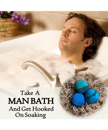 Men's Bath Bombs Gift Set - 24 Therapeutic Shea Spa Fizzers with Essential Oils. Perfect Aromatherapy Gift for Men, Husband, Boyfriend - Buy Online on GoSupps.com