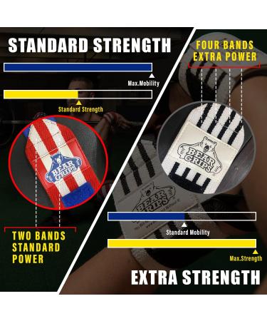 Bear Grips Wrist Wraps - Extra Strength Black | Weightlifting & Powerlifting Wrist Straps for Men & Women - Buy Online on GoSupps.com