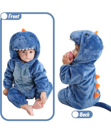 COOKY.D Unisex Winter Hooded Romper Jumpsuit - Blue (18-24 Months) - Buy Online on GoSupps.com