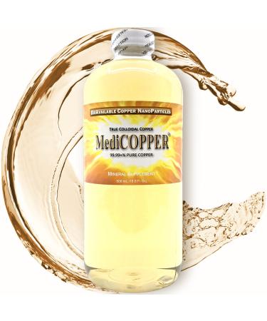 MediCOPPER True Colloidal Copper - 500 mL in a BPA Free Plastic Bottle