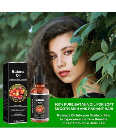 Batana Oil for Hair Growth - Batana Oil Organic for Healthy Hair - 100% Natural - Promotes Hair Wellness for Men & Women Enhances Hair & Skin Radiance - Fir for All Hair Types - Buy Online on GoSupps.com