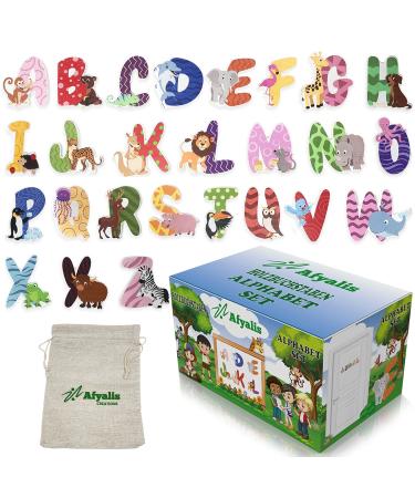 Wooden Alphabet Letters Set for Children's Room | A-Z Door Letters | Educational Name Tags & Toys | Perfect Gift for Kids - Buy Online on GoSupps.com