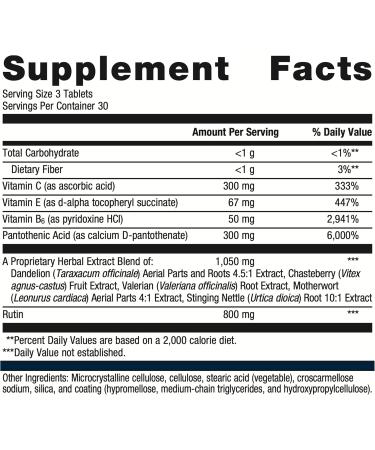 Metagenics Fem Estroplex - Premier Early Menopause Support with Vitamin C E B6 & Chasteberry - Non-GMO Gluten Free - 90 Tablets for Adrenal Health - Buy Online on GoSupps.com