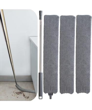 Retractable Gap Dust Cleaner with Extension Pole, Cleaning Tools with 3 Microfiber Dusting Cloths, Extendable Long Handle Duster for Cleaning Under Refrigerator Sofa Couch Bed Furniture Appliance