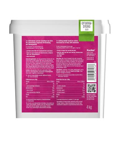 Xucker Gelierxucker 2:1 - Vegan Low-Sugar Gelling Alternative for Jam & Jellies (4kg) | Xylitol Birch Sugar - Buy Online on GoSupps.com