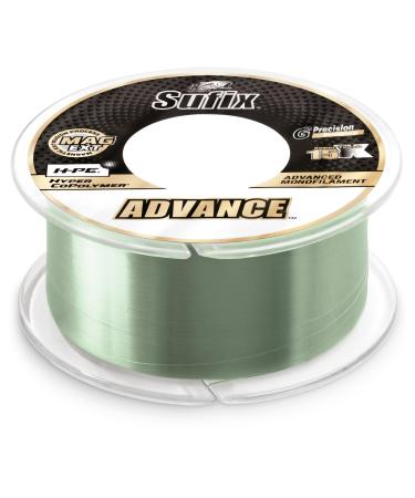 Sufix Advance Lo-Vis Green Monofilament 250-330 Yard Spools 6 Pound - 330 Yards
