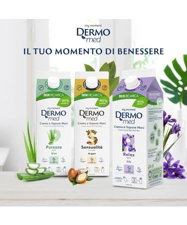  Dermomed Dermomed Eco-Recharge Liquid Hand Soap Cream Makes Your Skin Soft and Velvety with Hyaluronic Acid Repairs and Moisturizes Skin Dermatologically Tested 900ml - Buy Online on GoSupps.com