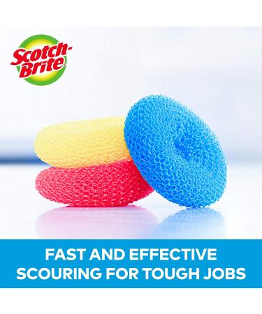 Scotch-Brite Non-Scratch Plastic Scrubbing Pads - Gentle on Dishes, Tough on Grime | Pack of 3 - Buy Online on GoSupps.com