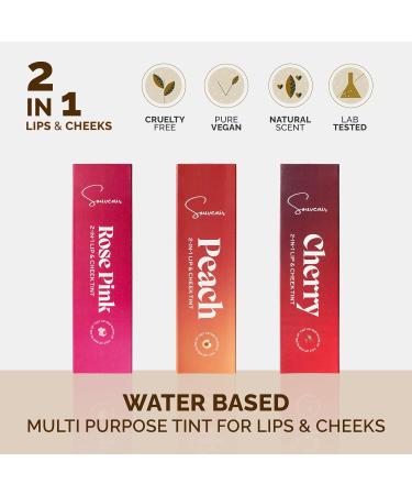 Sunset Peach 2-in-1 Lip and Cheek Tint | Vivid Stain with Moisturizing Finish - Buy Online on GoSupps.com